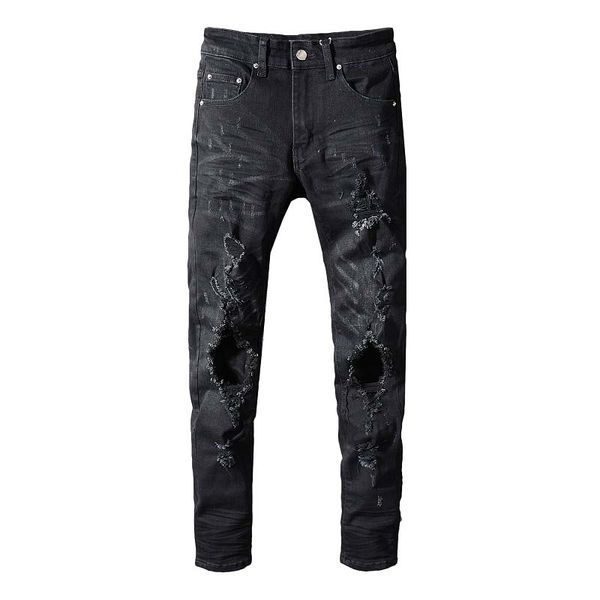 european and american high street coconut tree purple blue gradient color hole leaky slim feet elastic summer jeans men
european and american high street coconut tree purple blue gradient color hole leaky slim feet elastic summer jeans men