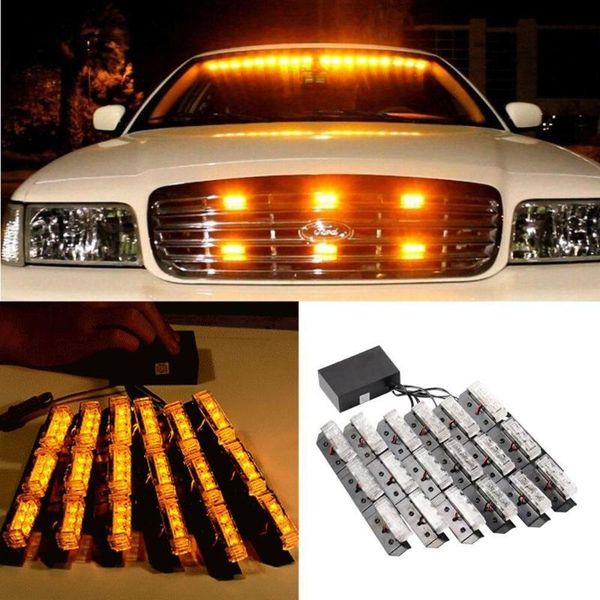 54 led car truck strobe emergency flash warning light for light deck dash grill yellow/blue/red/white
54 led car truck strobe emergency flash warning light for light deck dash grill yellow/blue/red/white