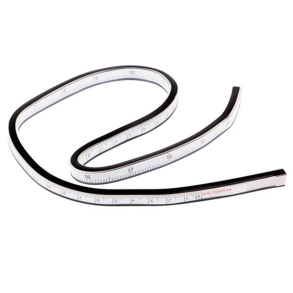 50cm flexible curve ruler drafting drawing measure tool woodworking craft, Black