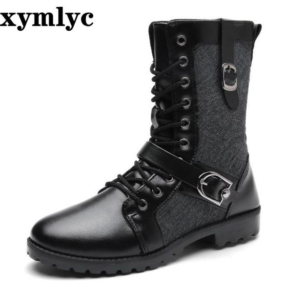 winter explosion models non-slip men's boots fashion europe united states men's solid color round head laceup knight boots pu, Black
winter explosion models non-slip men's boots fashion europe united states men's solid color round head laceup knight boots pu, Black