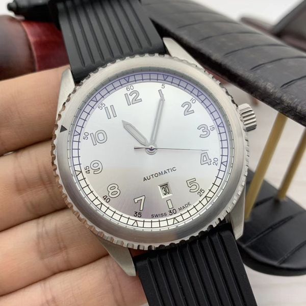 rubber 46mm mens watches automatic band dial wristwatches luminous b01 auto black date watch soft silver pilot men movement date chqat, Slivery;brown
rubber 46mm mens watches automatic band dial wristwatches luminous b01 auto black date watch soft silver pilot men movement date chqat, Slivery;brown