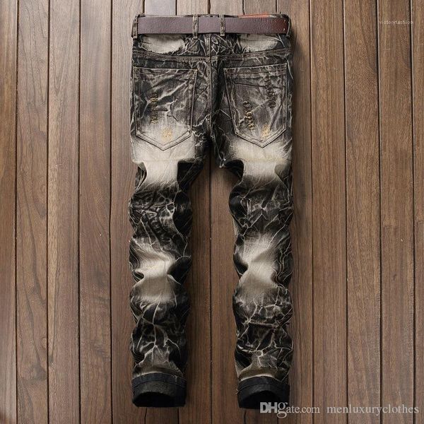 embroidery jeans stylish teenager designer ripped jeans straight fashion slim fit male pants mens straight wing, Blue
embroidery jeans stylish teenager designer ripped jeans straight fashion slim fit male pants mens straight wing, Blue