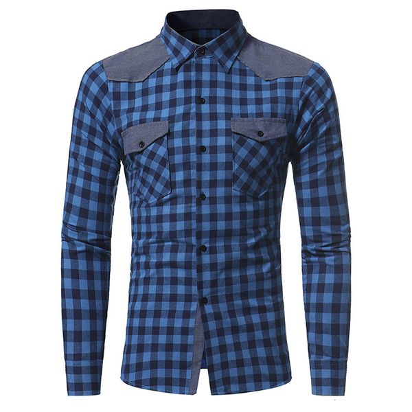 fashion plaided men's slim fit patchwork design young man shirts with two pockets uk casual boys clothing -3xl, White;black
fashion plaided men's slim fit patchwork design young man shirts with two pockets uk casual boys clothing -3xl, White;black