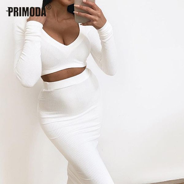 2019 autumn women sets bodycon ribbed v-neck 2 pieces sets solid crop and midi slirt knitted elegant party pr839g, White
2019 autumn women sets bodycon ribbed v-neck 2 pieces sets solid crop and midi slirt knitted elegant party pr839g, White