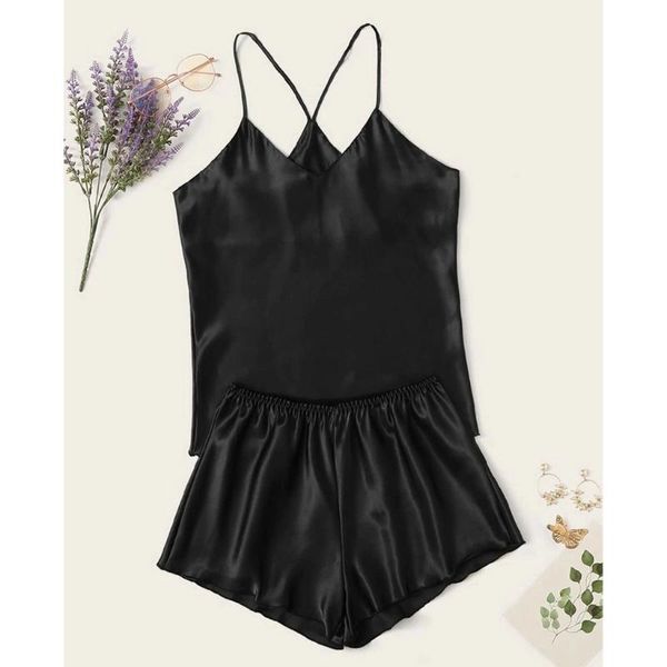 pajamas set pajamas for women v neck lace satin silk cami and shorts spaghetti strap pajama set #3, Black;red
pajamas set pajamas for women v neck lace satin silk cami and shorts spaghetti strap pajama set #3, Black;red