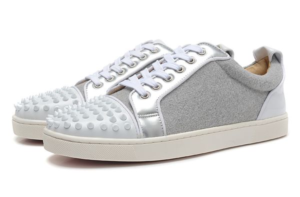with box designer sneakers low cut spikes flats shoes red bottom for men and women leather sneakers party designer shoes a01, Black
with box designer sneakers low cut spikes flats shoes red bottom for men and women leather sneakers party designer shoes a01, Black