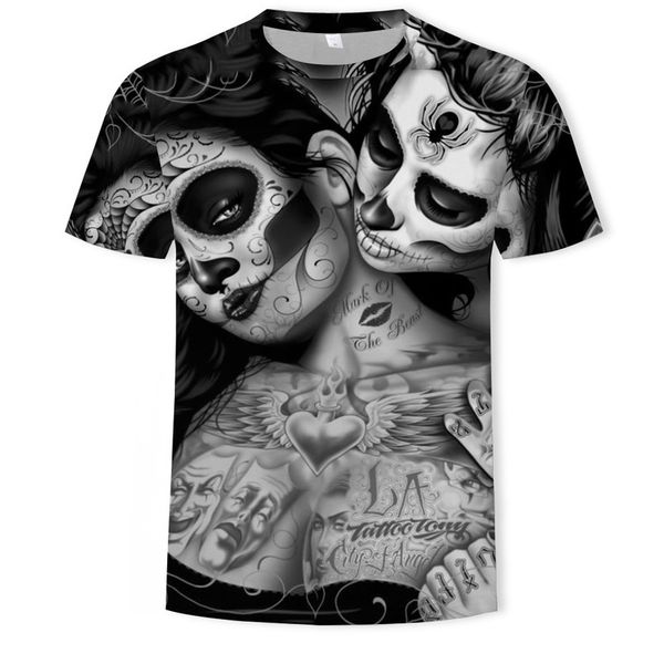 mens designer new skeleton beauty 3d digital printing round collar short sleeve t-shirtbubi, White;black
mens designer new skeleton beauty 3d digital printing round collar short sleeve t-shirtbubi, White;black