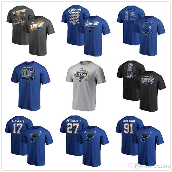 St. Louis Blues Fanatics Branded 2019 Stanley Cup Champions t-shirts men's designer shirts short sleeves hockey jersey Print brand Logo
St. Louis Blues Fanatics Branded 2019 Stanley Cup Champions t-shirts men's designer shirts short sleeves hockey jersey Print brand Logo