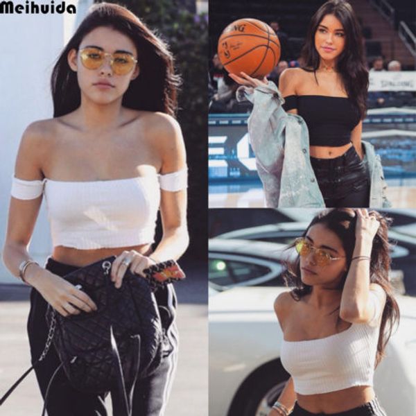 sexy женщин лета рукавов танки crop top vest ladies party вязаная обрезанные tops bralette -плеча жилет танки бюстье, White
sexy женщин лета рукавов танки crop top vest ladies party вязаная обрезанные tops bralette -плеча жилет танки бюстье, White