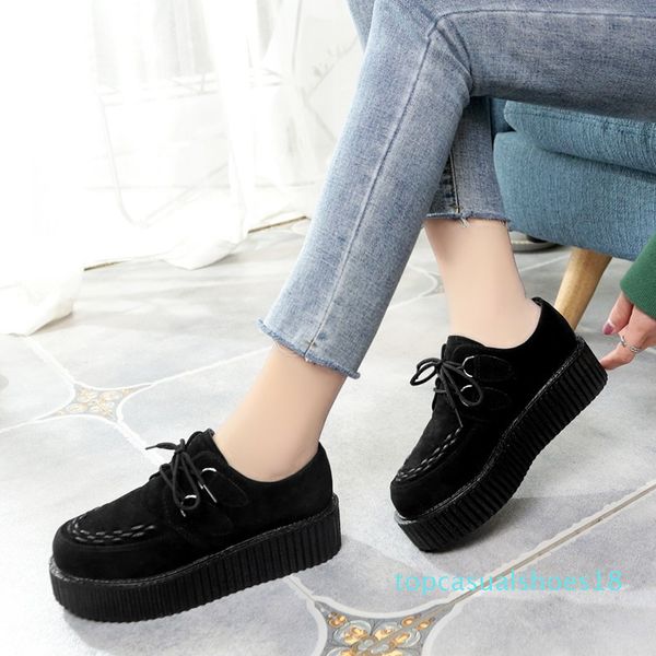 creepers women shoes women flats lace-up creepers platform shoes suede comfort ladies black espadrilles female plus size t18
creepers women shoes women flats lace-up creepers platform shoes suede comfort ladies black espadrilles female plus size t18
