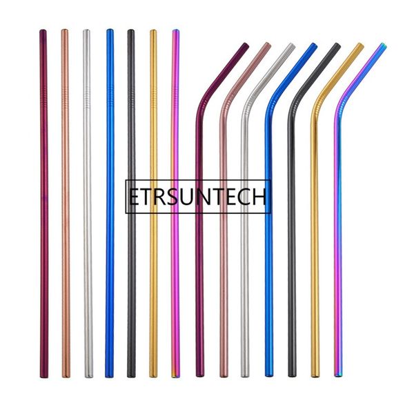 2000pcs/lot colorful straw 304 stainless steel straight bend straws reusable metal drinking straw 265mmx6mm
2000pcs/lot colorful straw 304 stainless steel straight bend straws reusable metal drinking straw 265mmx6mm