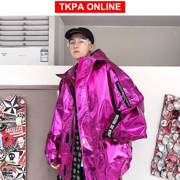 мужчины streetwear светоотражающего bomber jacket 2020 mens hip hop pu куртка ветровка мода ins varsity пальто, Black
мужчины streetwear светоотражающего bomber jacket 2020 mens hip hop pu куртка ветровка мода ins varsity пальто, Black