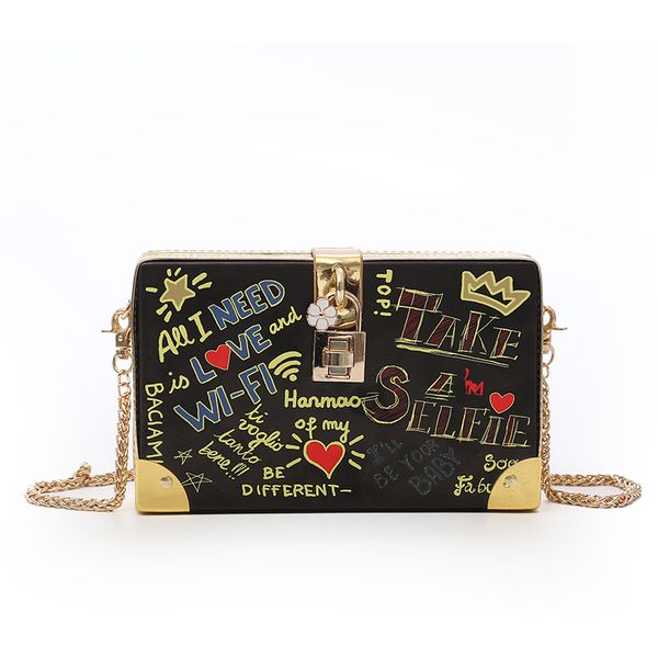 personality doodle letter cartoon pattern fashion ladies clutch bag pu leather chain purse for women mini messenger bag pouch
personality doodle letter cartoon pattern fashion ladies clutch bag pu leather chain purse for women mini messenger bag pouch
