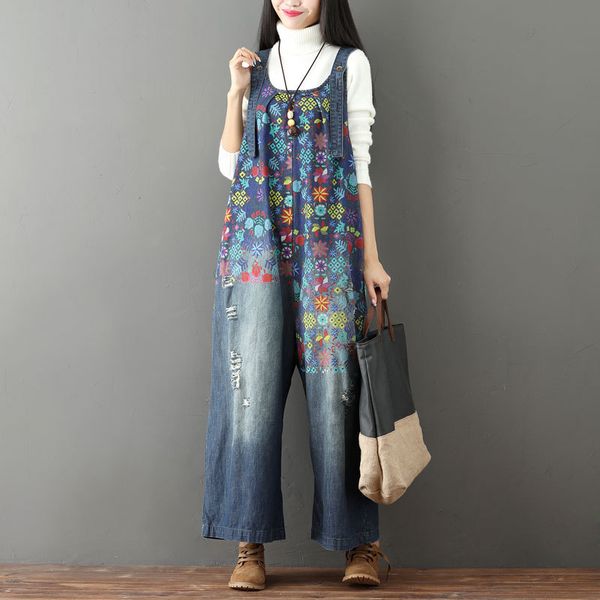 2018 plus size denim jeans panty women spring summer style autumn retro overalls thin straps jumpsuits denim pants female, Blue
2018 plus size denim jeans panty women spring summer style autumn retro overalls thin straps jumpsuits denim pants female, Blue