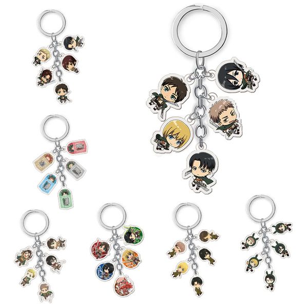 2019 attack on titan keychain anime double sided acrylic key chain pendant accessories cartoon key ring, Silver
2019 attack on titan keychain anime double sided acrylic key chain pendant accessories cartoon key ring, Silver