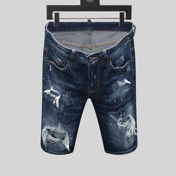 new men's ripped denim shorts fashion men's denim jeans slim straight pants trend men's rock revival jeans pour hommes, Blue
new men's ripped denim shorts fashion men's denim jeans slim straight pants trend men's rock revival jeans pour hommes, Blue
