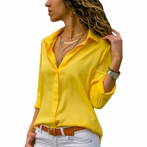 women office lady shirt 2020 women blouses casual long sleeve shirts ladies blouses female solid turn down collar shirt, White
women office lady shirt 2020 women blouses casual long sleeve shirts ladies blouses female solid turn down collar shirt, White