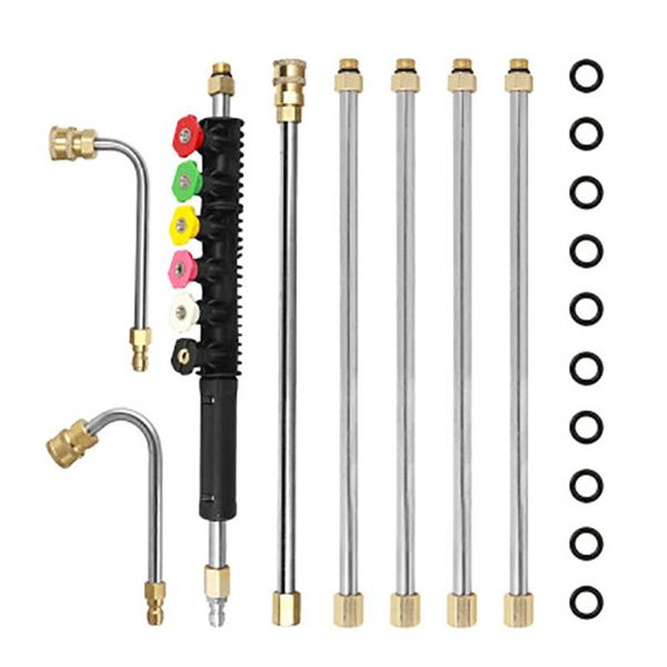 8pcs home car washing stainless steel lance o-ring extension wand set pressure washer quick connect universal with spray nozzle
8pcs home car washing stainless steel lance o-ring extension wand set pressure washer quick connect universal with spray nozzle
