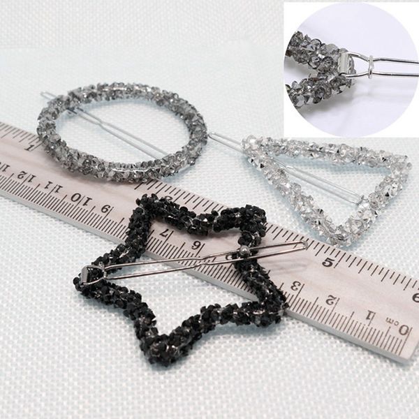 1 pcs fashion crystal rhinestones hairpin star triangle round shape women hair clips barrettes hair styling accessories
1 pcs fashion crystal rhinestones hairpin star triangle round shape women hair clips barrettes hair styling accessories