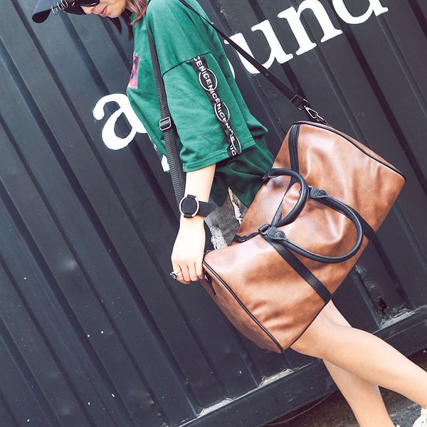 duffel bags travel bag pu leather portable for large capacity casual simple luggage single shoulder duffle gym
duffel bags travel bag pu leather portable for large capacity casual simple luggage single shoulder duffle gym