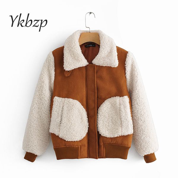 2019 autumn winter suede warm jacket women faux fur coat ladies jacket warm plush outerwear, Black
2019 autumn winter suede warm jacket women faux fur coat ladies jacket warm plush outerwear, Black