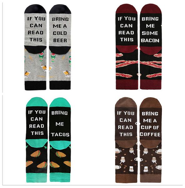2019 men's novelty funny stocking letter if you can read this funny saying beer wine coffee taco donut print crew socks, Pink;yellow
2019 men's novelty funny stocking letter if you can read this funny saying beer wine coffee taco donut print crew socks, Pink;yellow