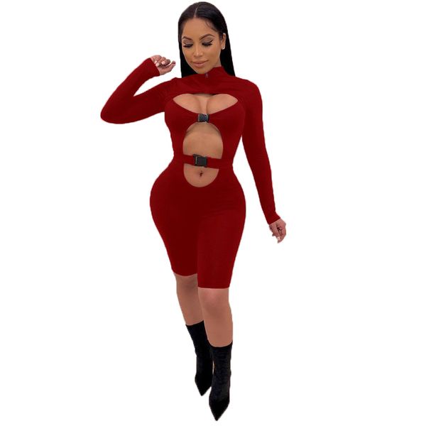 solid hollow out bandage jumpsuit women o neck long sleeve shorts romper night club playsuits, Black;white
solid hollow out bandage jumpsuit women o neck long sleeve shorts romper night club playsuits, Black;white