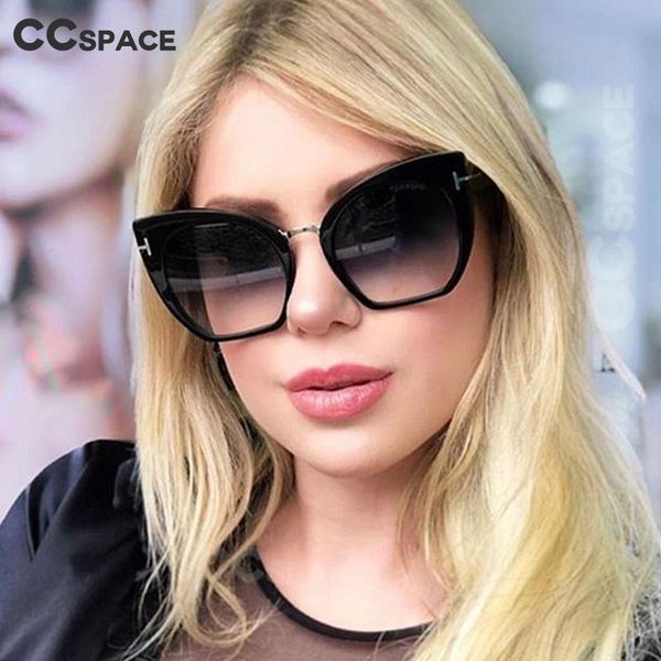 ccspace леди негабаритных очки рамки для женщин бренд дизайнер оптические очки мода заклепки t cat eye очки 45079, Black
ccspace леди негабаритных очки рамки для женщин бренд дизайнер оптические очки мода заклепки t cat eye очки 45079, Black