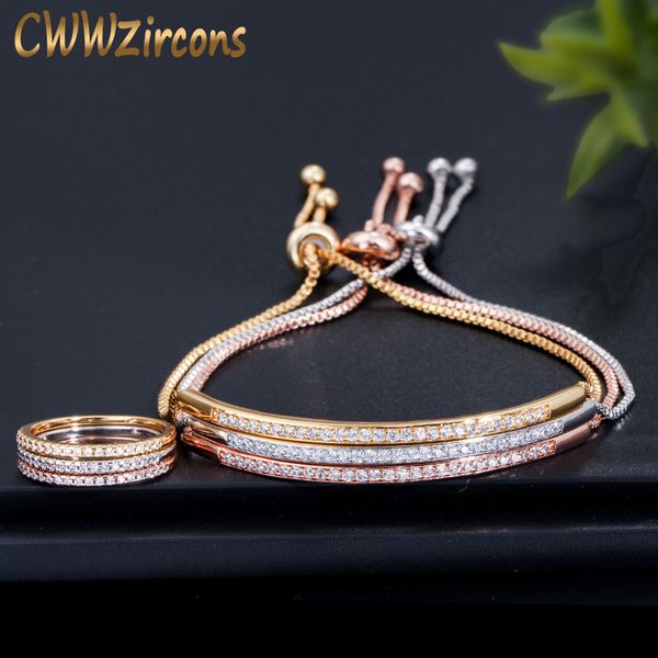 cwwzircons простые моды brand ladies jewelry розовое золото цвет бар cubic наборы цирконий кольцо и браслет для женщин t332, Black
cwwzircons простые моды brand ladies jewelry розовое золото цвет бар cubic наборы цирконий кольцо и браслет для женщин t332, Black