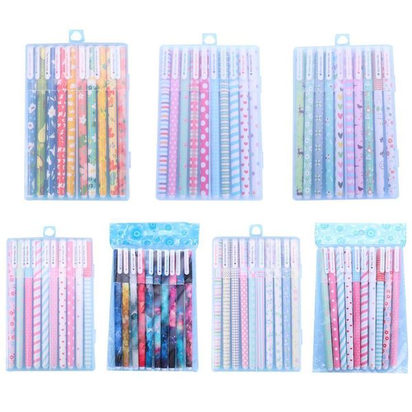 kawaii gel pencils 10 pcs colored ink pens set cute 0.5mm mini writing canetas for boy girl office school stationery supplies
kawaii gel pencils 10 pcs colored ink pens set cute 0.5mm mini writing canetas for boy girl office school stationery supplies