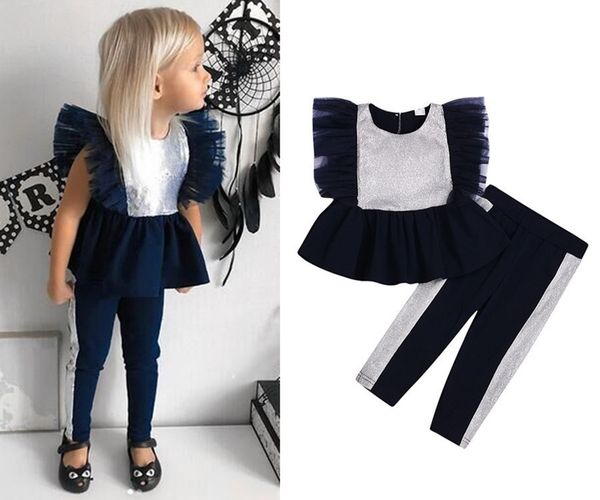 baby tracksuit two sets t-shirt children sequins flying sleeves summer girls fashion trousers cropped outfit kids tracksuit, White
baby tracksuit two sets t-shirt children sequins flying sleeves summer girls fashion trousers cropped outfit kids tracksuit, White