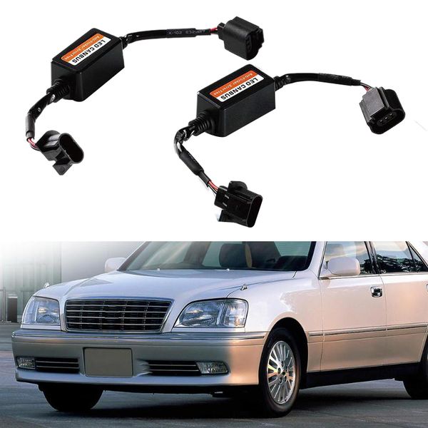 

2pcs car led h13 9008 drl headlight kit decoder no error anti-flicker load resistor