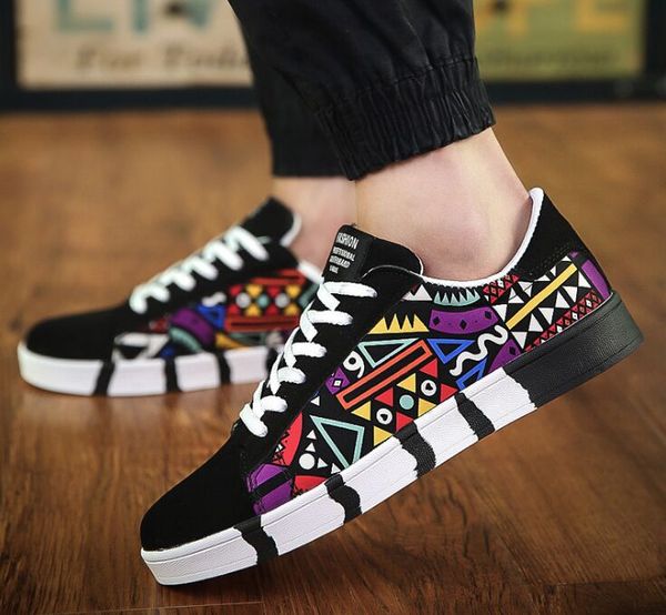 men's shoes 2018 new spring new men's casual shoes canvas sneakers korean sports tide male student size 39-44, Black
men's shoes 2018 new spring new men's casual shoes canvas sneakers korean sports tide male student size 39-44, Black