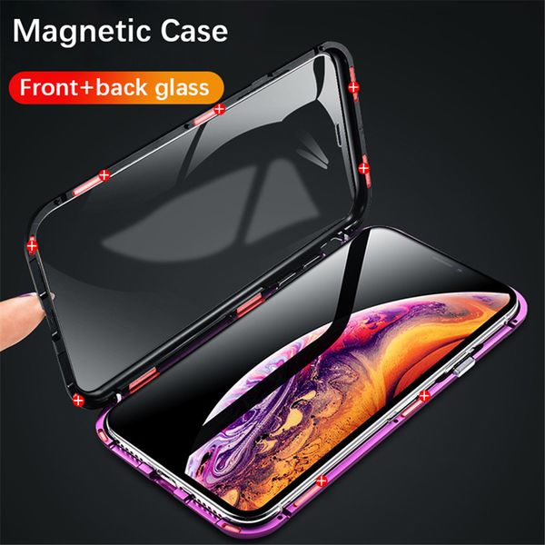 metal magnetic adsorption case for iphone 11 pro xs max x xr 8 7 plus 6s case double sided glass magnet case cover 7plus funda 
metal magnetic adsorption case for iphone 11 pro xs max x xr 8 7 plus 6s case double sided glass magnet case cover 7plus funda