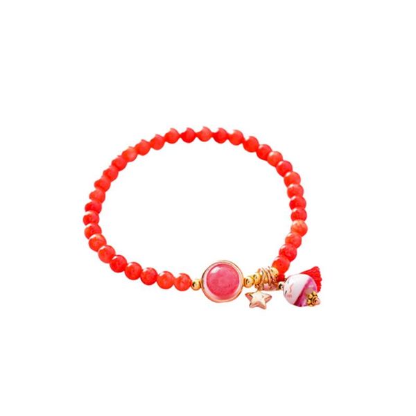 1pc bead hand chain bracelet cute cartoon kitten pendant simple fashionable for friends (red, Black
1pc bead hand chain bracelet cute cartoon kitten pendant simple fashionable for friends (red, Black