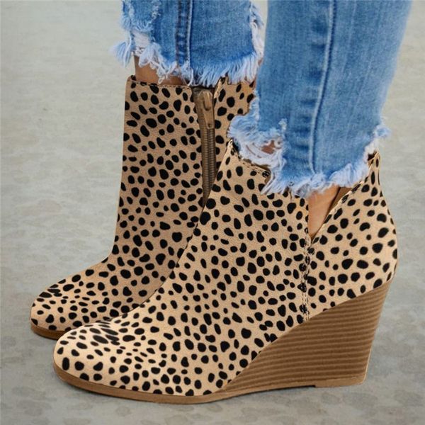 litthing short boots winter women leopard ankle boots lace up footwear platform high heels wedges shoes woman bota feminina v22, Black
litthing short boots winter women leopard ankle boots lace up footwear platform high heels wedges shoes woman bota feminina v22, Black