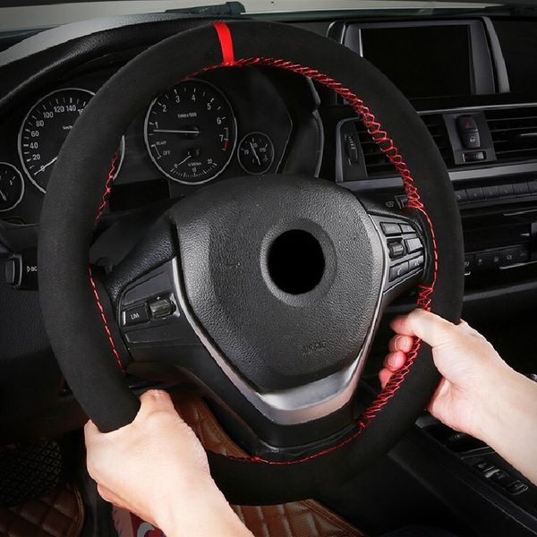 36cm/38cm universal anti-slip sweat leather braid on the car steering-wheel cover suede sport style wheel covers car accessories
36cm/38cm universal anti-slip sweat leather braid on the car steering-wheel cover suede sport style wheel covers car accessories