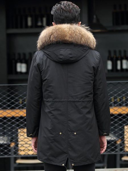men's leather & faux jacket winter coat real raccoon fur parka men clothes 2021 male warm parkas plus size veste p-p9249c my2965, Black
men's leather & faux jacket winter coat real raccoon fur parka men clothes 2021 male warm parkas plus size veste p-p9249c my2965, Black