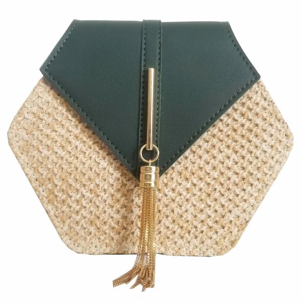 hexagon mulit style straw leather handbag women summer rattan bag handmade woven beach circle bohemia shoulder bag new fashion
hexagon mulit style straw leather handbag women summer rattan bag handmade woven beach circle bohemia shoulder bag new fashion
