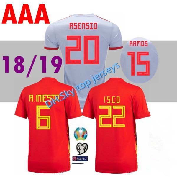 2018 world cup spain national team home away soccer jersey 18 19 morata a.iniesta ramos pedro silva isco football shirts, Black;red
2018 world cup spain national team home away soccer jersey 18 19 morata a.iniesta ramos pedro silva isco football shirts, Black;red