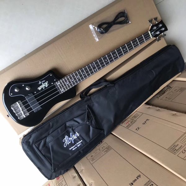new arrival custom 4 strings black hofner shorty travel bass guitar protable mini electric bass guitar with cotton gig bag, black pickguard
new arrival custom 4 strings black hofner shorty travel bass guitar protable mini electric bass guitar with cotton gig bag, black pickguard