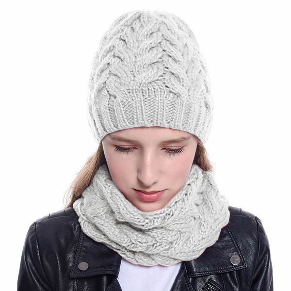 new winter women hat scarf set long size knitted cap casual beanies for women beanie solid bonnet skullies cap, Blue;gray
new winter women hat scarf set long size knitted cap casual beanies for women beanie solid bonnet skullies cap, Blue;gray