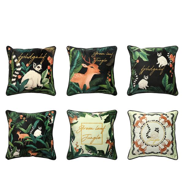 set of 2 american styled plant deer lemur printed sofa cushion cover luxury velvet throw pillow cover winter home decor 18 x 18
set of 2 american styled plant deer lemur printed sofa cushion cover luxury velvet throw pillow cover winter home decor 18 x 18