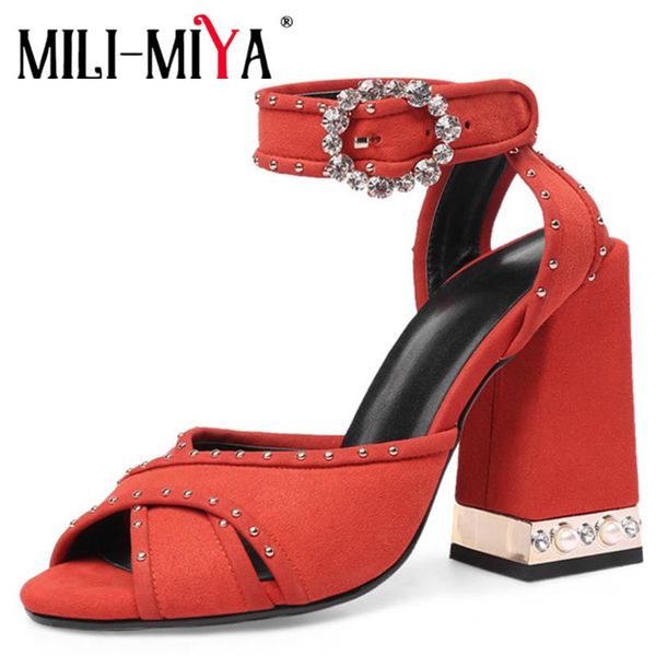 mili-miya kid suede super high square heels women sandals buckle strap ankle wrap crystal dress party shoes plus size 34-43, Black
mili-miya kid suede super high square heels women sandals buckle strap ankle wrap crystal dress party shoes plus size 34-43, Black