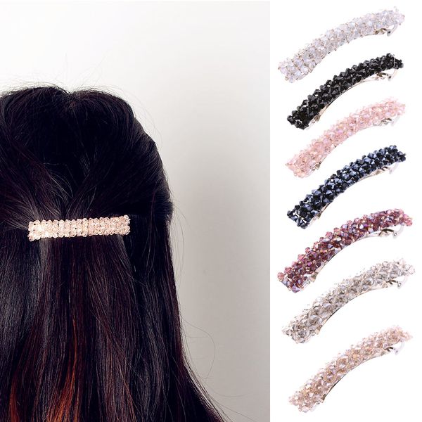 1 pc 7 colors new fashion women girls bling headwear crystal rhinestone hair clip barrette hairpin hairband hair accessories, Golden;white
1 pc 7 colors new fashion women girls bling headwear crystal rhinestone hair clip barrette hairpin hairband hair accessories, Golden;white