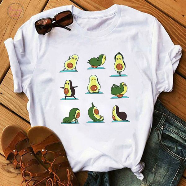 kawaii cartoon avocado short sleeve t shirt women casual avocado graphic female tee summer women t shirts, White
kawaii cartoon avocado short sleeve t shirt women casual avocado graphic female tee summer women t shirts, White