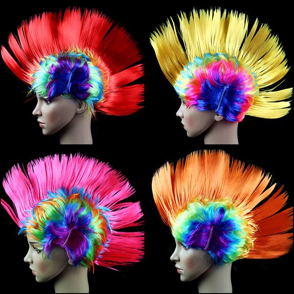 sports synthetic football fan mohawk wig,crazy football fans colorful cospaly synthetic comb wig world cup
sports synthetic football fan mohawk wig,crazy football fans colorful cospaly synthetic comb wig world cup