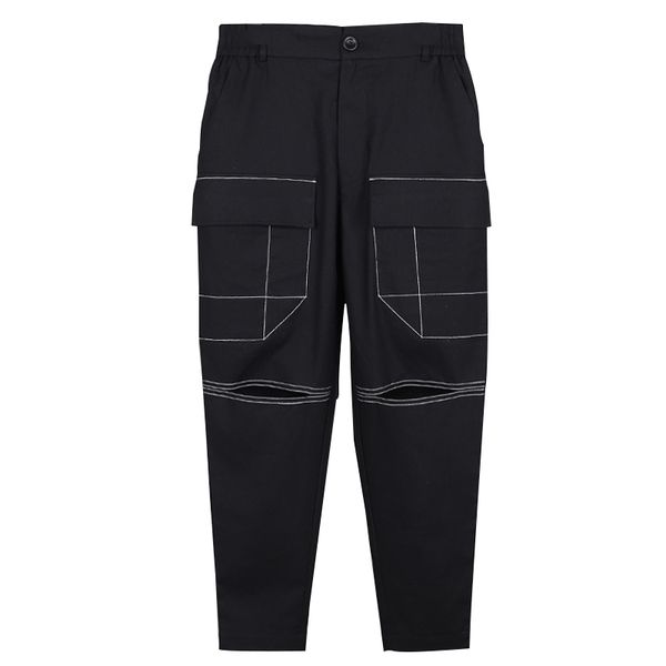 2019 new men's clothing bigbang hair stylist fashion low crotch pants catwalk singer costumes 27-46, Black
2019 new men's clothing bigbang hair stylist fashion low crotch pants catwalk singer costumes 27-46, Black