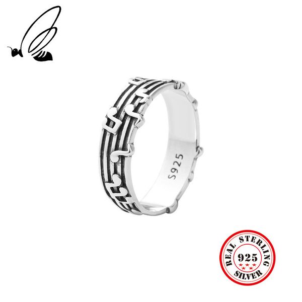 real 925 sterling silver musical notation rings vintage five line twine texture temperament rings for women retro jewelry gift
real 925 sterling silver musical notation rings vintage five line twine texture temperament rings for women retro jewelry gift