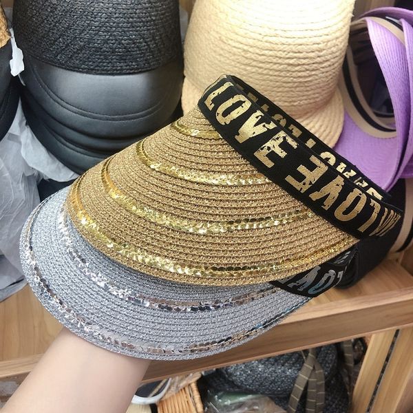2020 summer inslove sequins empty female casual versatile sequins straw hat face small straw hat, Blue;gray
2020 summer inslove sequins empty female casual versatile sequins straw hat face small straw hat, Blue;gray